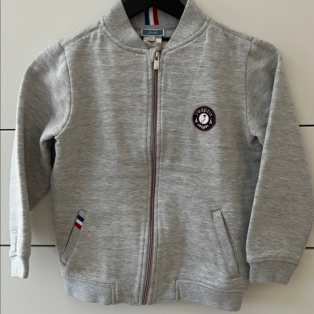 Jacadi Gray Kids Zip-Up Sweatshirt